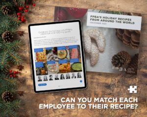 Employee Matching Game Holiday Cookbook